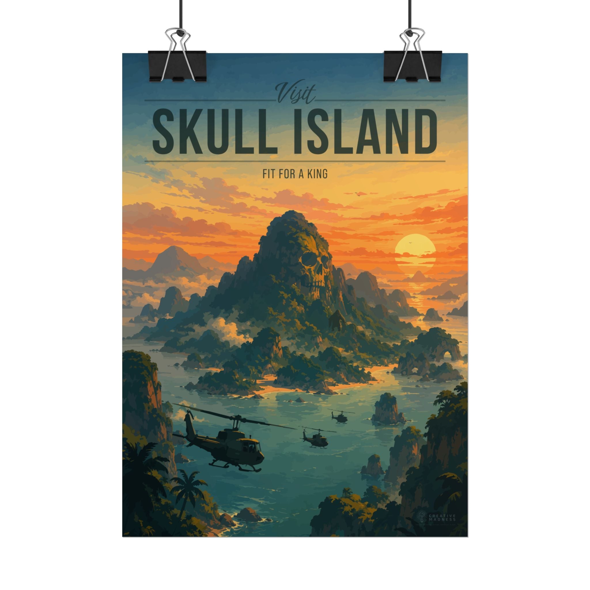 Skull Island Travel Poster
