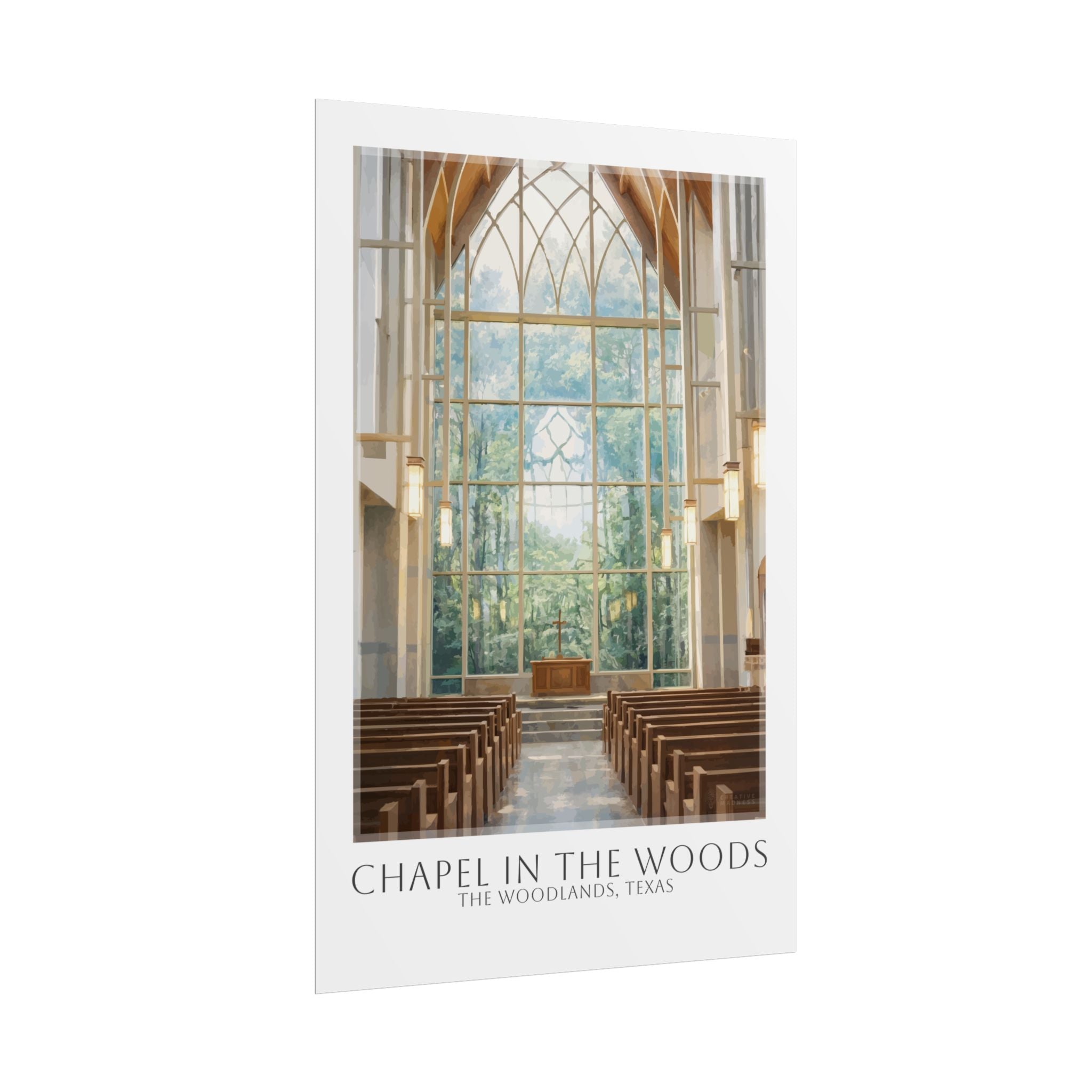 Chapel In The Woods Travel Poster
