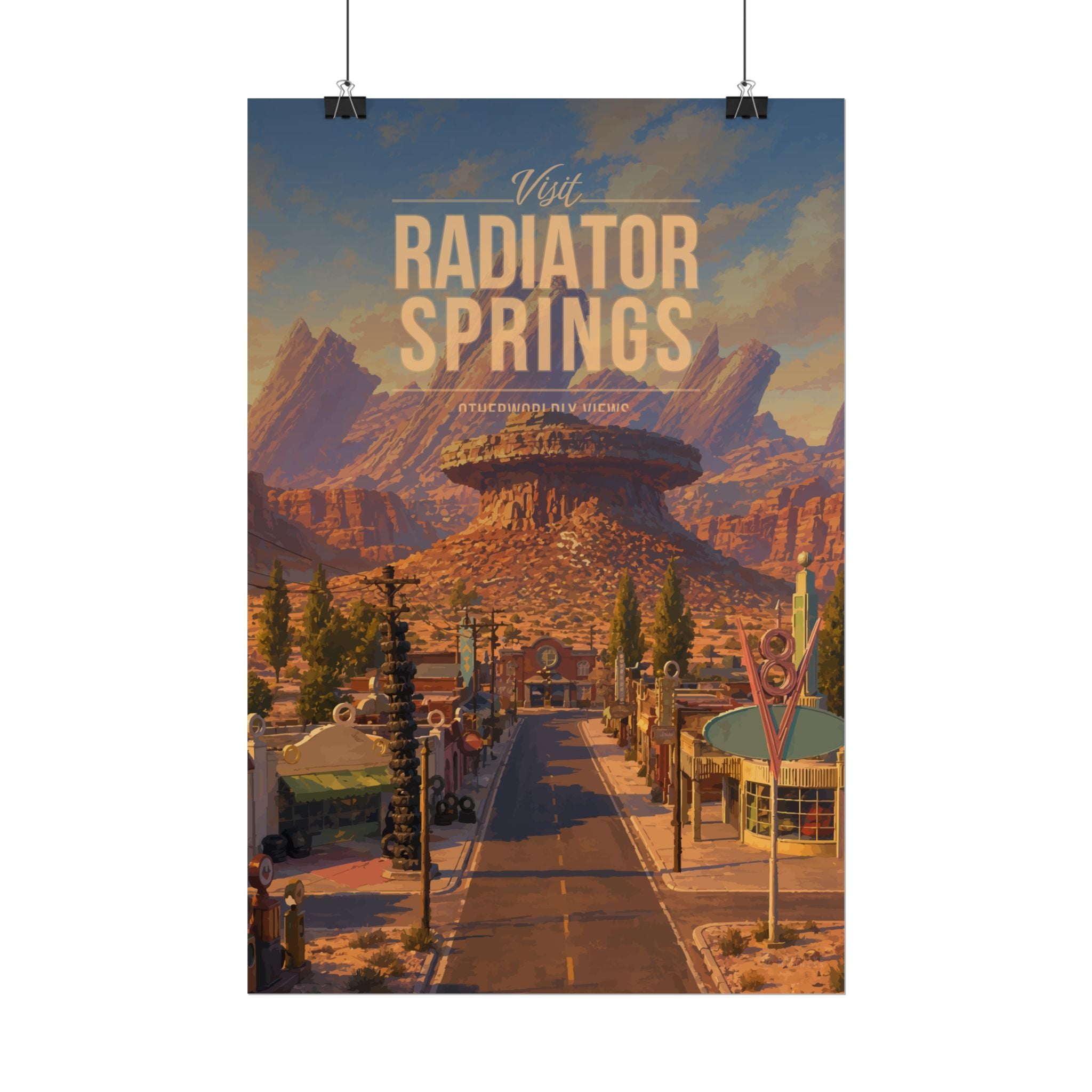 Radiator Springs Travel Poster
