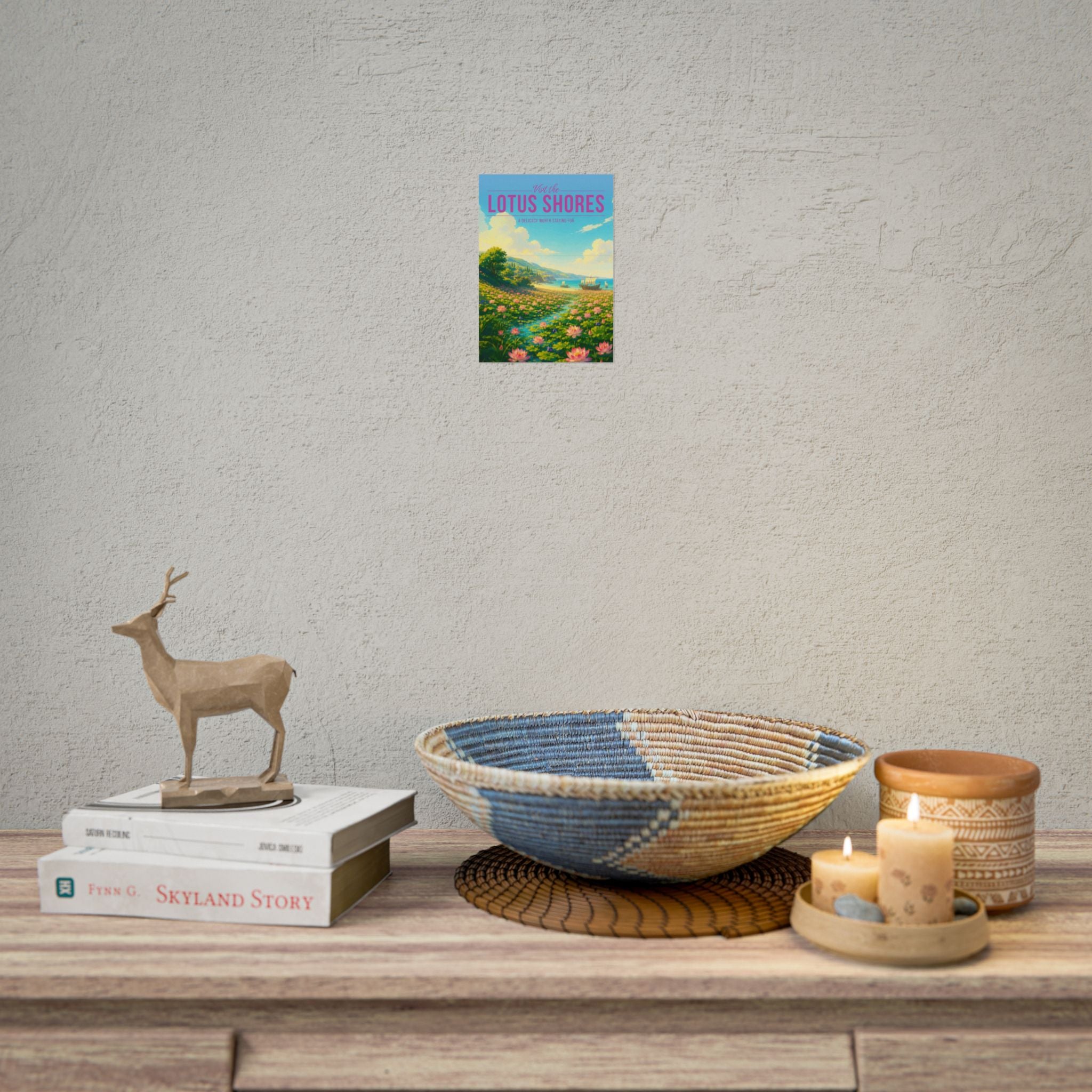 Lotus Shores Travel Poster