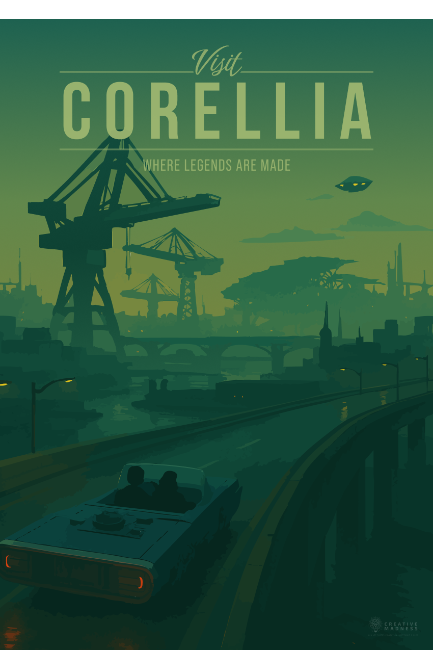 Corellia Travel Poster