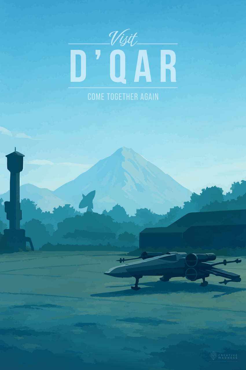 D'Qar Travel Poster