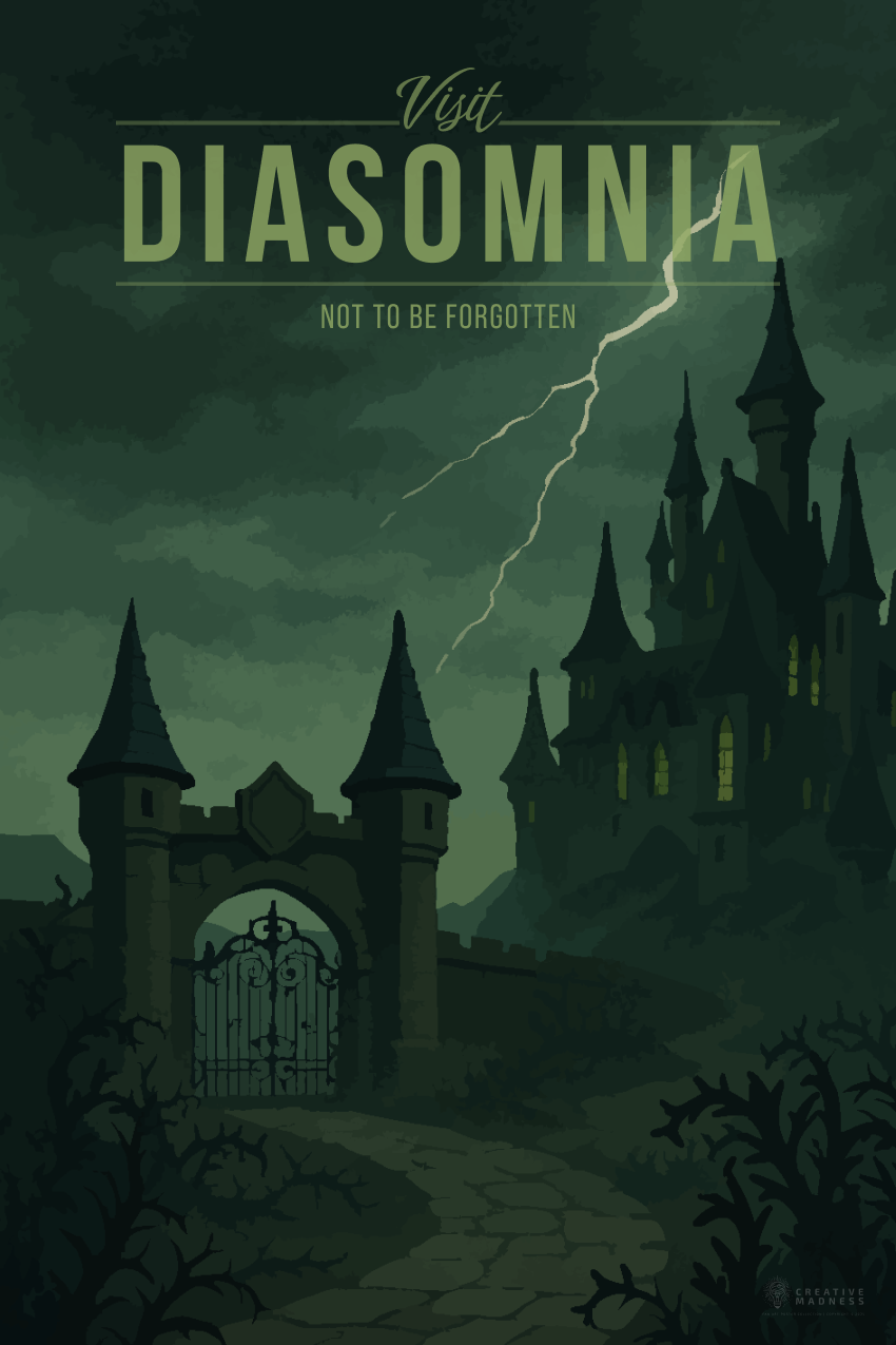 Diasomnia Travel Poster