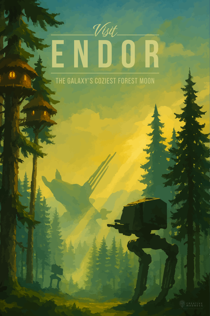 Endor Travel Poster