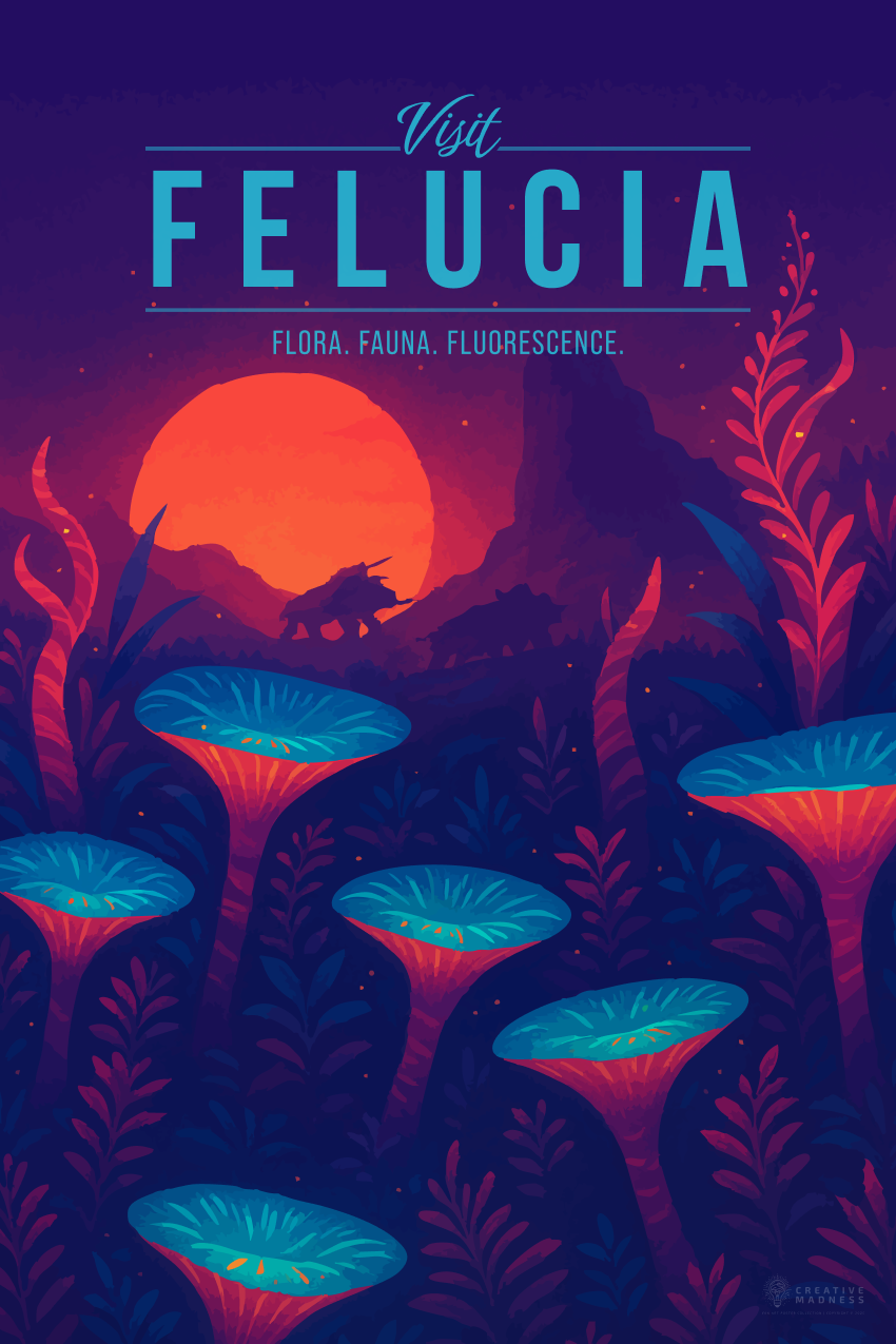 Felucia Travel Poster