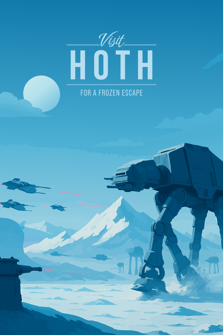 Hoth Travel Poster
