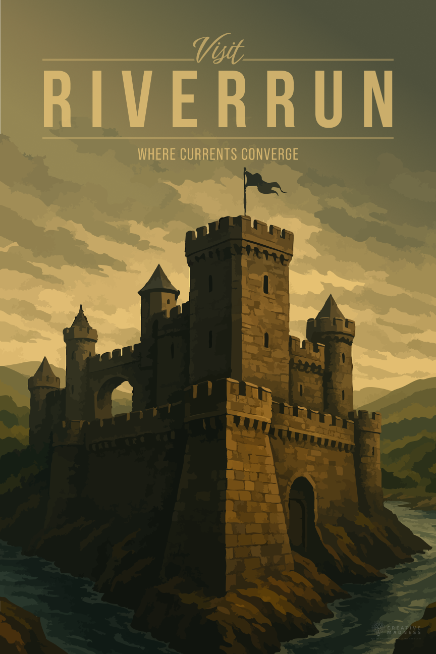Riverrun Travel Poster