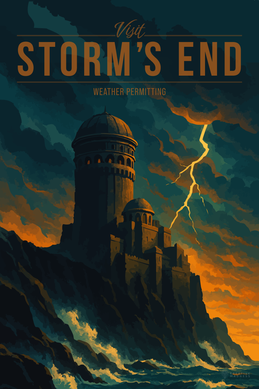 Storm's End Travel Poster