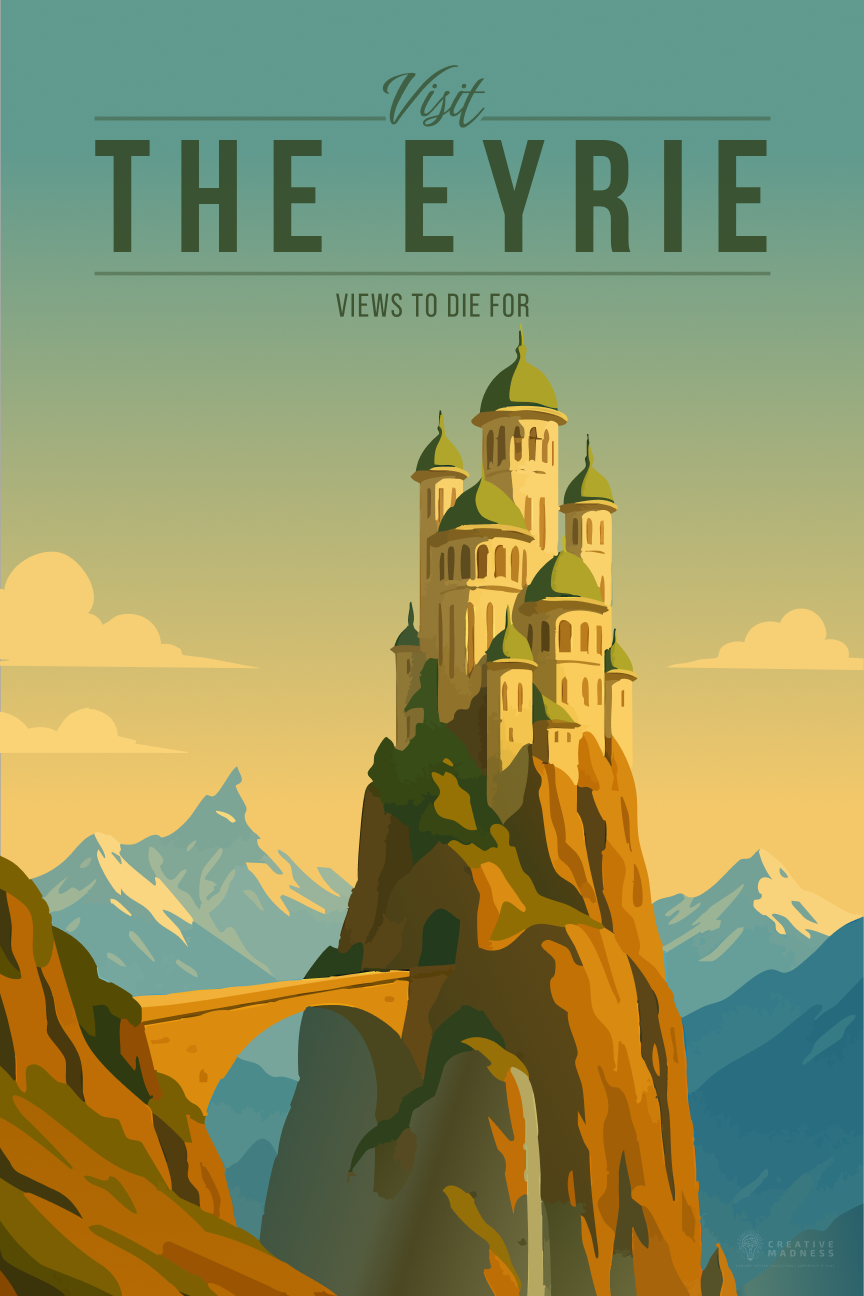 The Eyrie Travel Poster