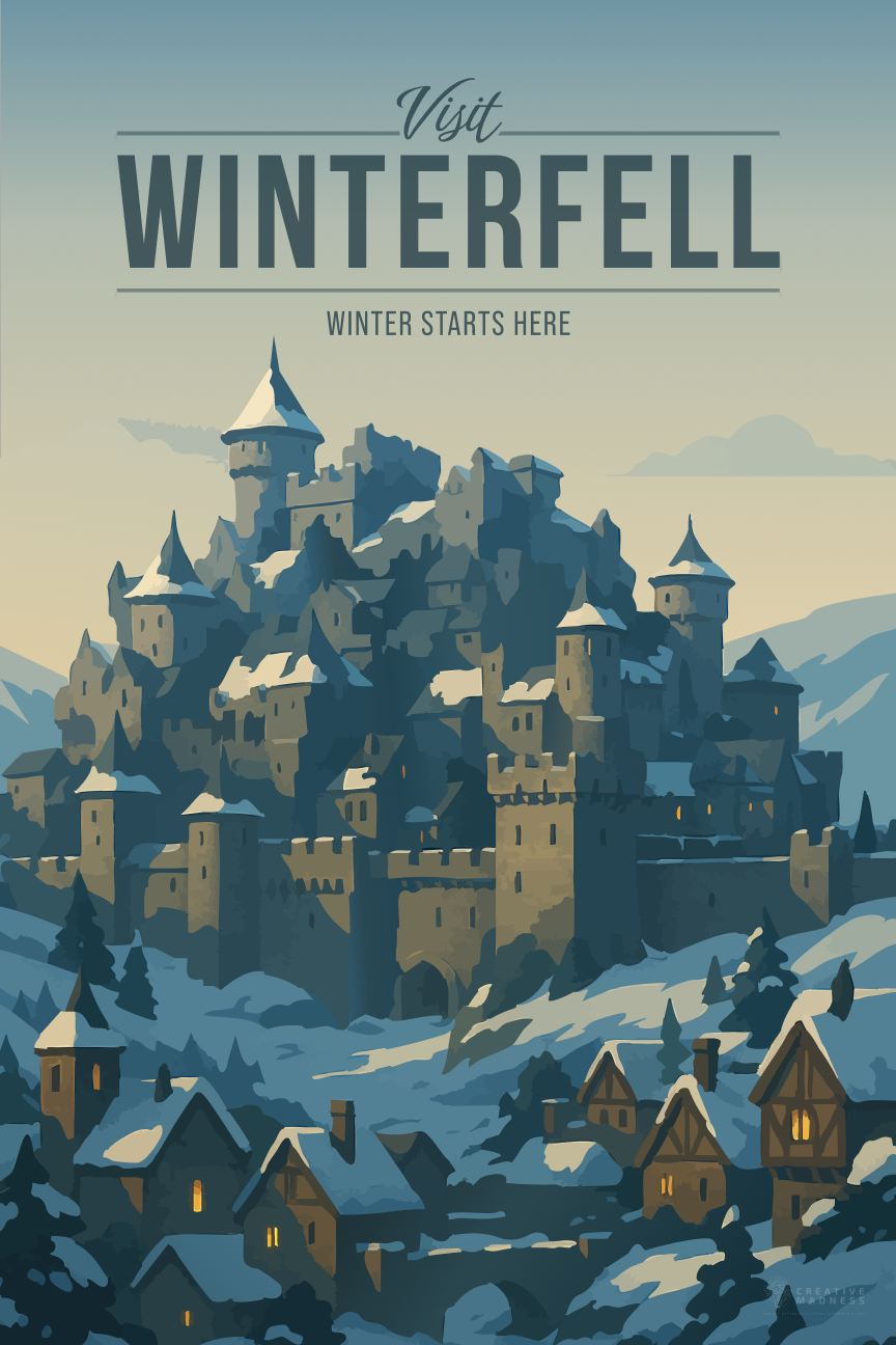 Winterfell Travel Poster