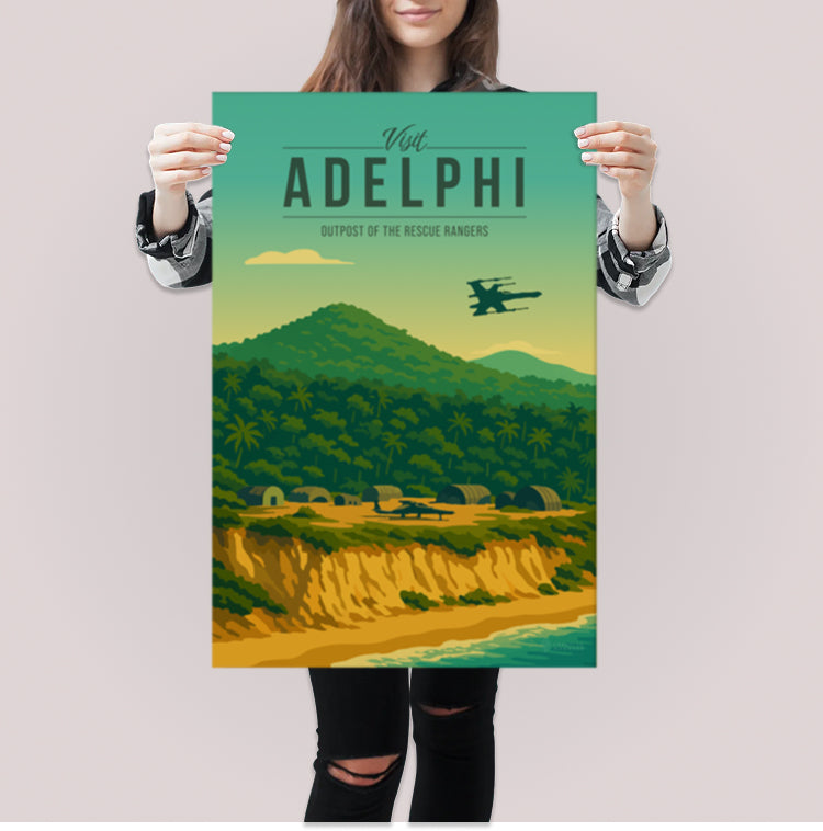 Adelphi Travel Poster