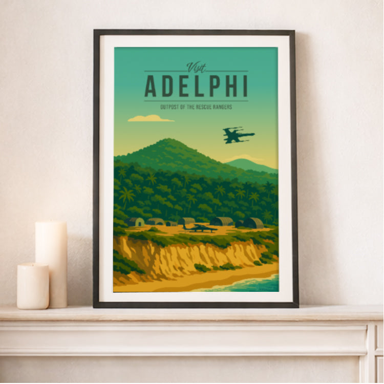 Adelphi Travel Poster