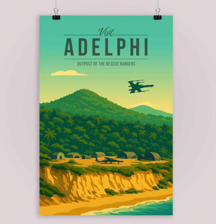 Adelphi Travel Poster