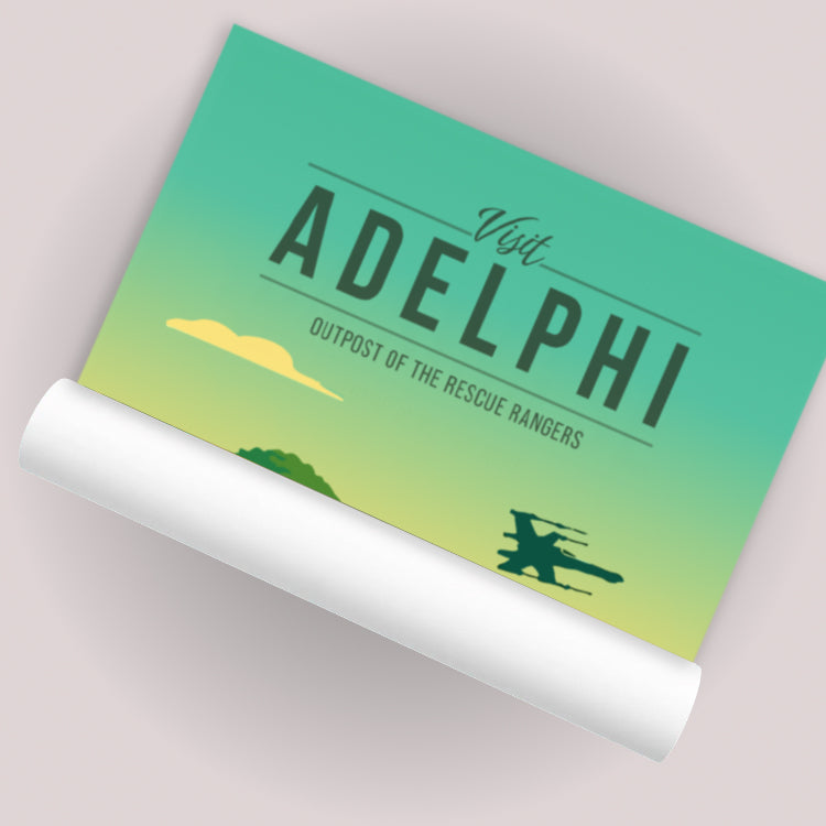 Adelphi Travel Poster