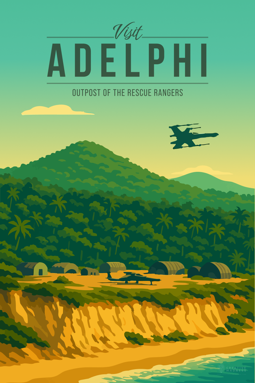 Adelphi Travel Poster