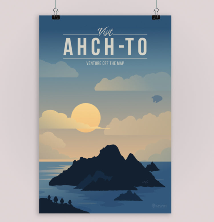 Ahch-To Travel Poster
