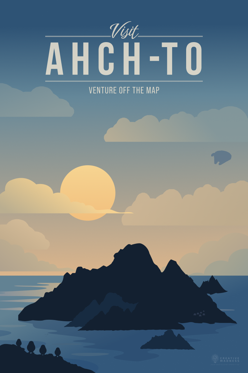 Ahch-To Travel Poster