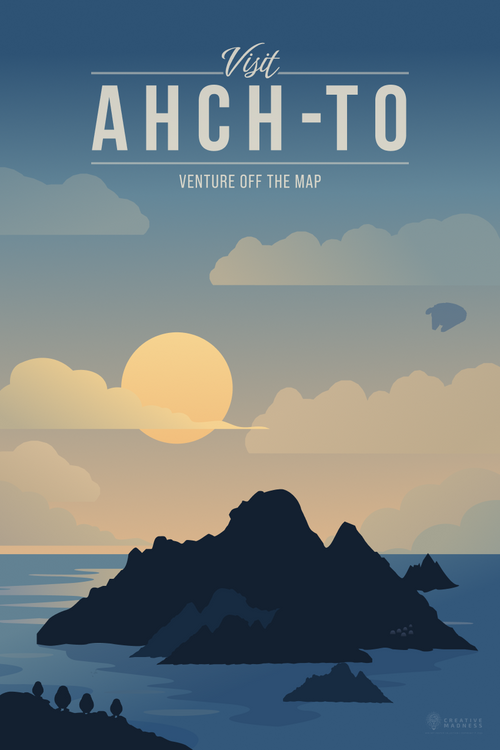 Ahch-To Travel Poster