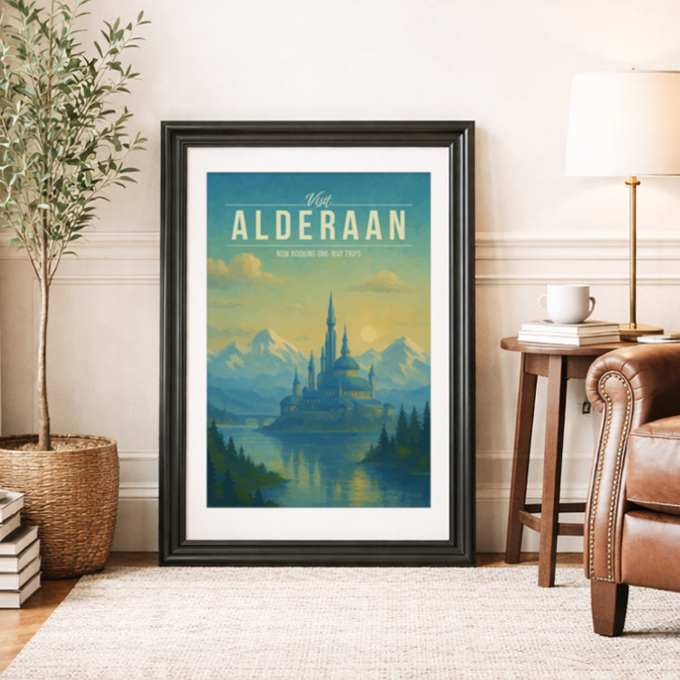 Alderaan Travel Poster