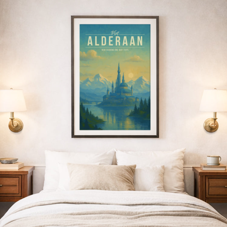 Alderaan Travel Poster