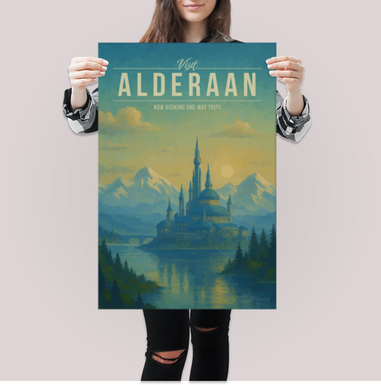 Alderaan Travel Poster
