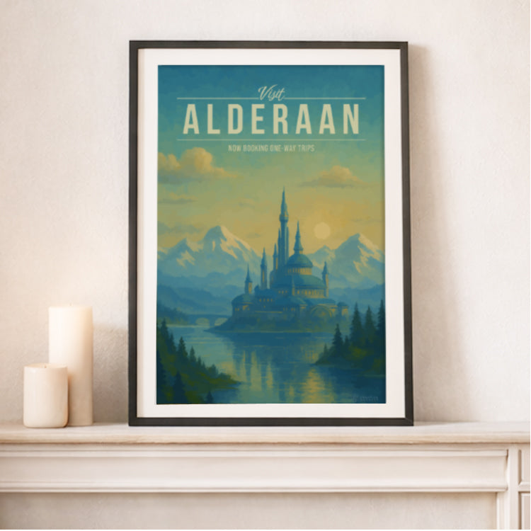 Alderaan Travel Poster