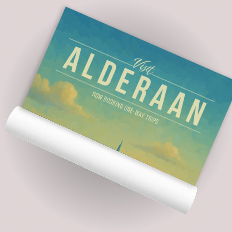 Alderaan Travel Poster