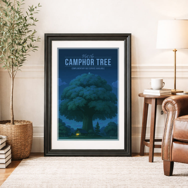 Camphor Tree Travel Poster
