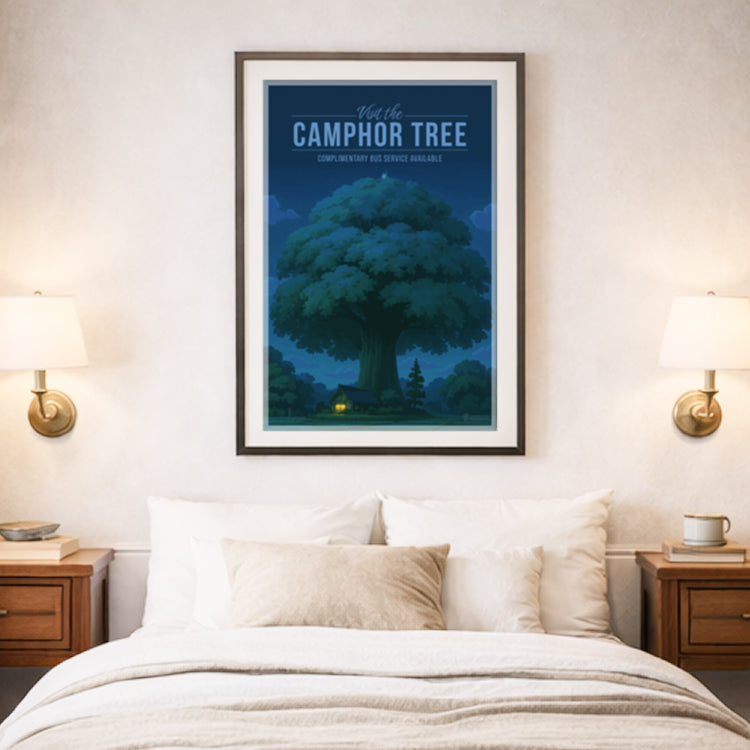 Camphor Tree Travel Poster