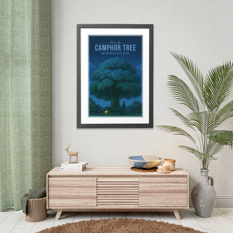 Camphor Tree Travel Poster