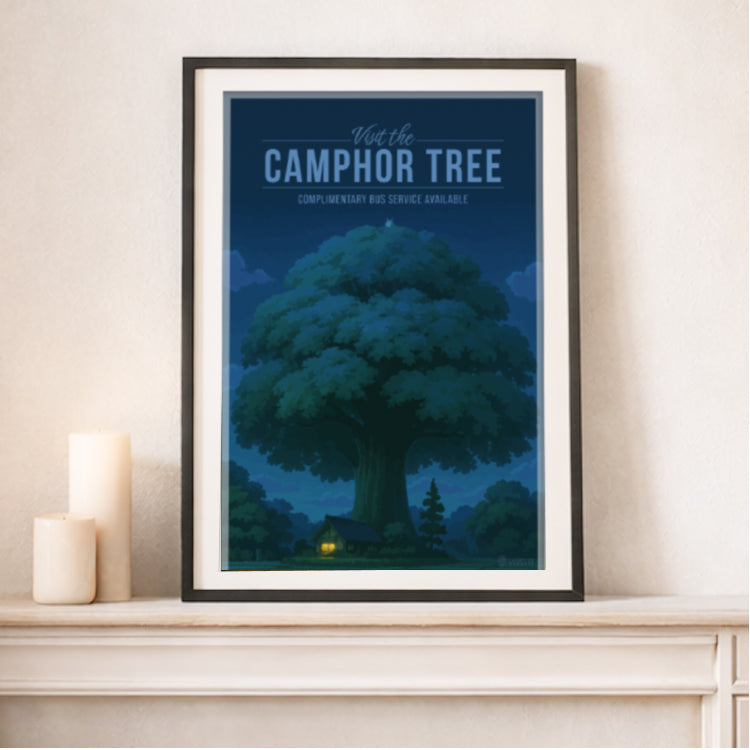 Camphor Tree Travel Poster