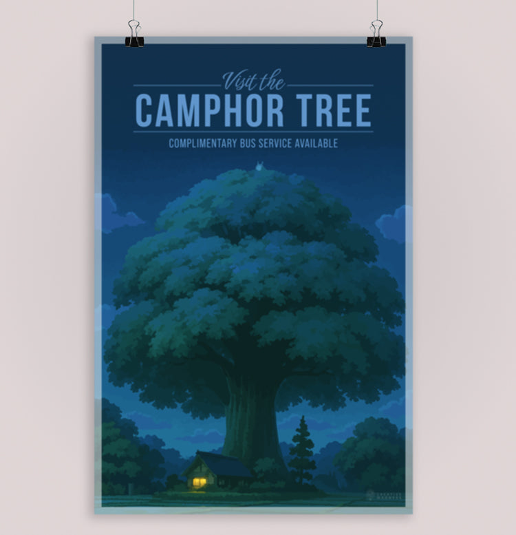 Camphor Tree Travel Poster