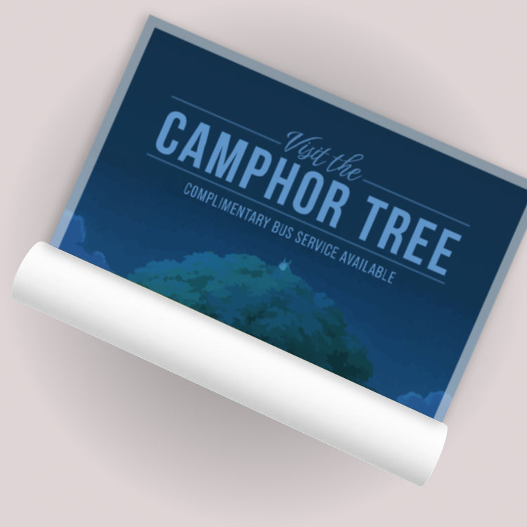 Camphor Tree Travel Poster