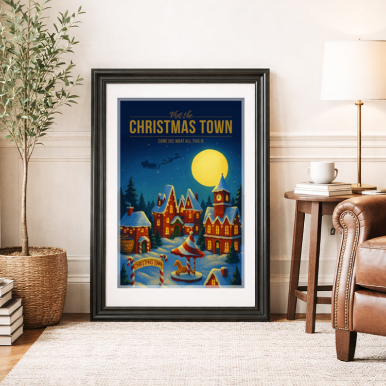 Christmas Town Travel Poster