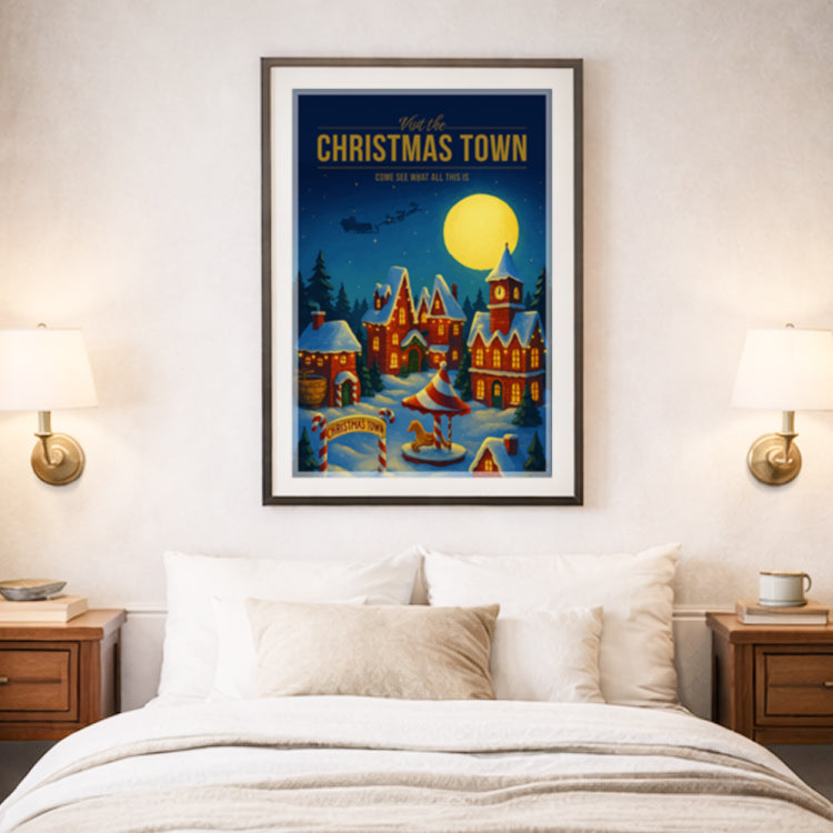 Christmas Town Travel Poster