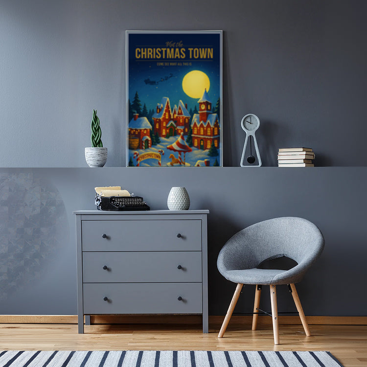 Christmas Town Travel Poster