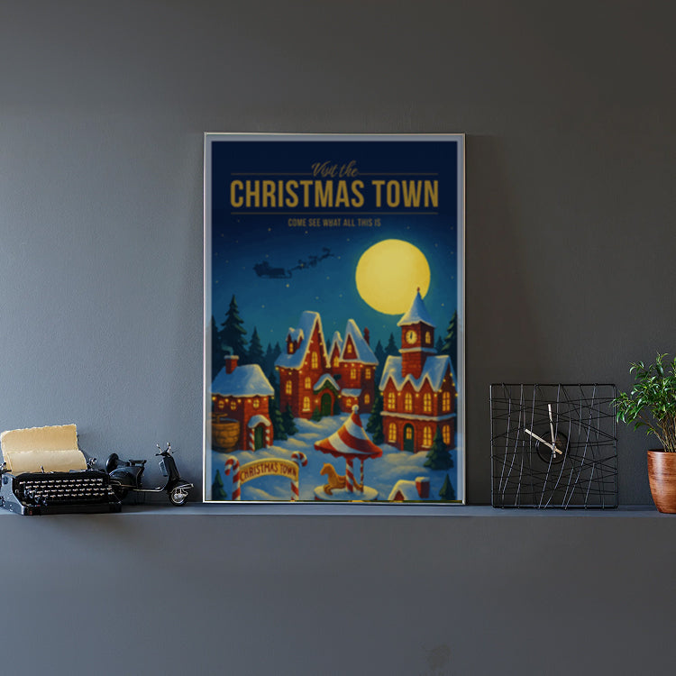 Christmas Town Travel Poster