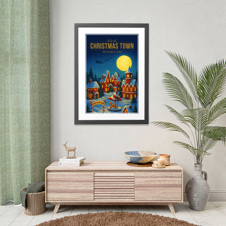 Christmas Town Travel Poster