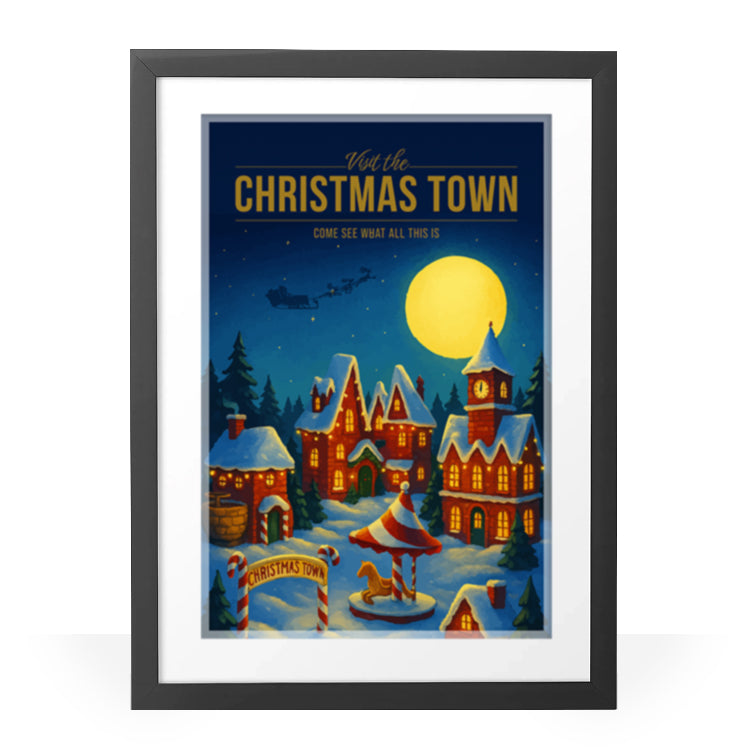 Christmas Town Travel Poster