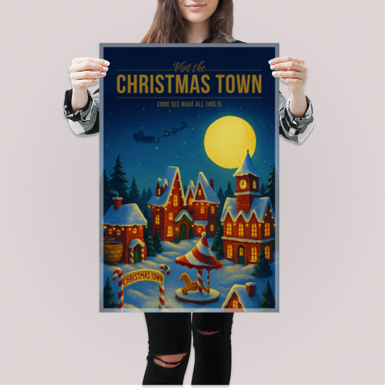 Christmas Town Travel Poster