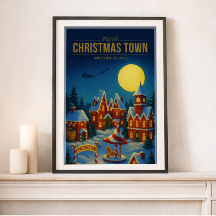 Christmas Town Travel Poster