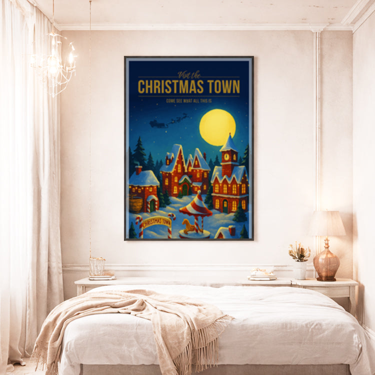 Christmas Town Travel Poster
