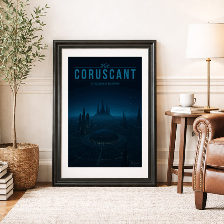 Coruscant Travel Poster