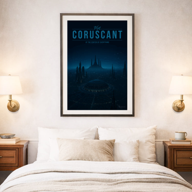 Coruscant Travel Poster