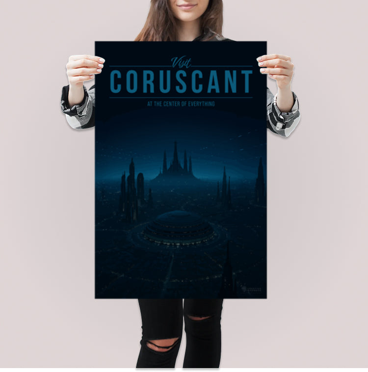 Coruscant Travel Poster