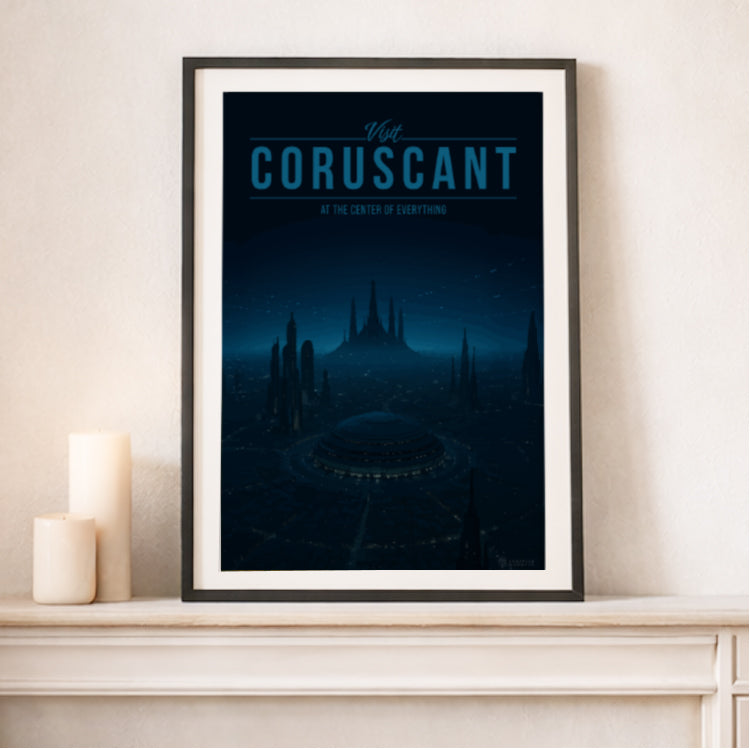 Coruscant Travel Poster