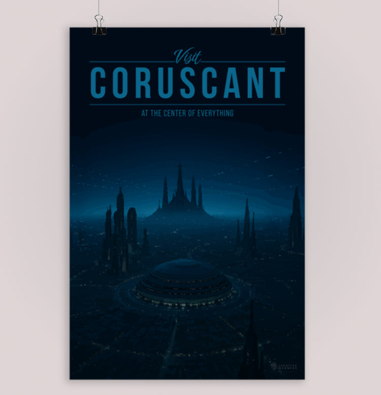 Coruscant Travel Poster