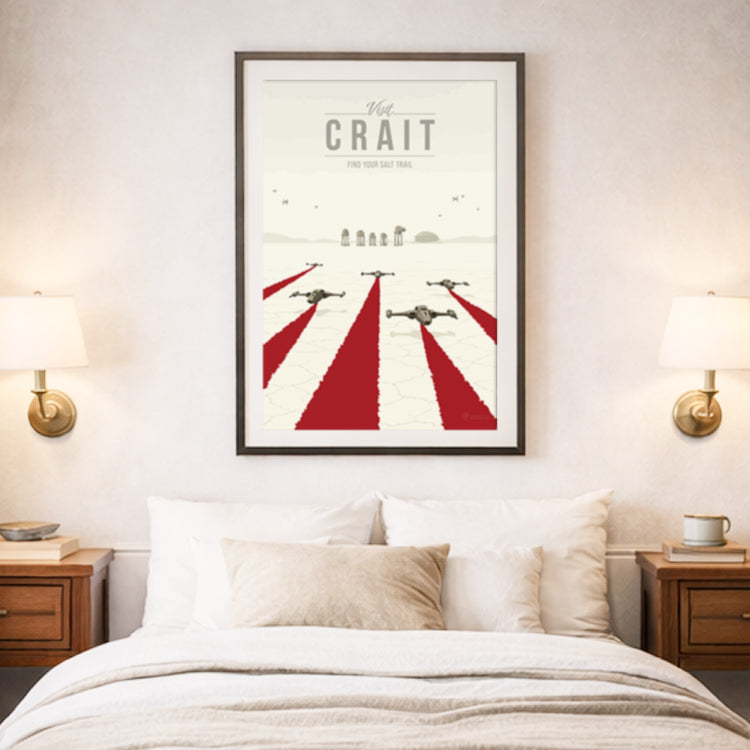 Crait Travel Poster