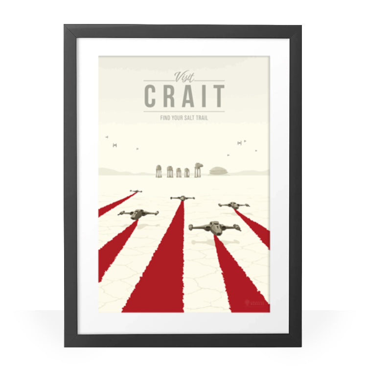 Crait Travel Poster