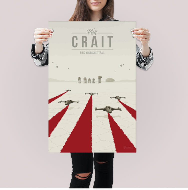 Crait Travel Poster